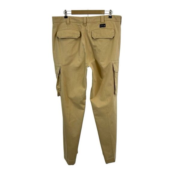 Nautica Mens Size 38 X 32 Khaki Relax Fit Cargo Pants - Picture 3 of 4